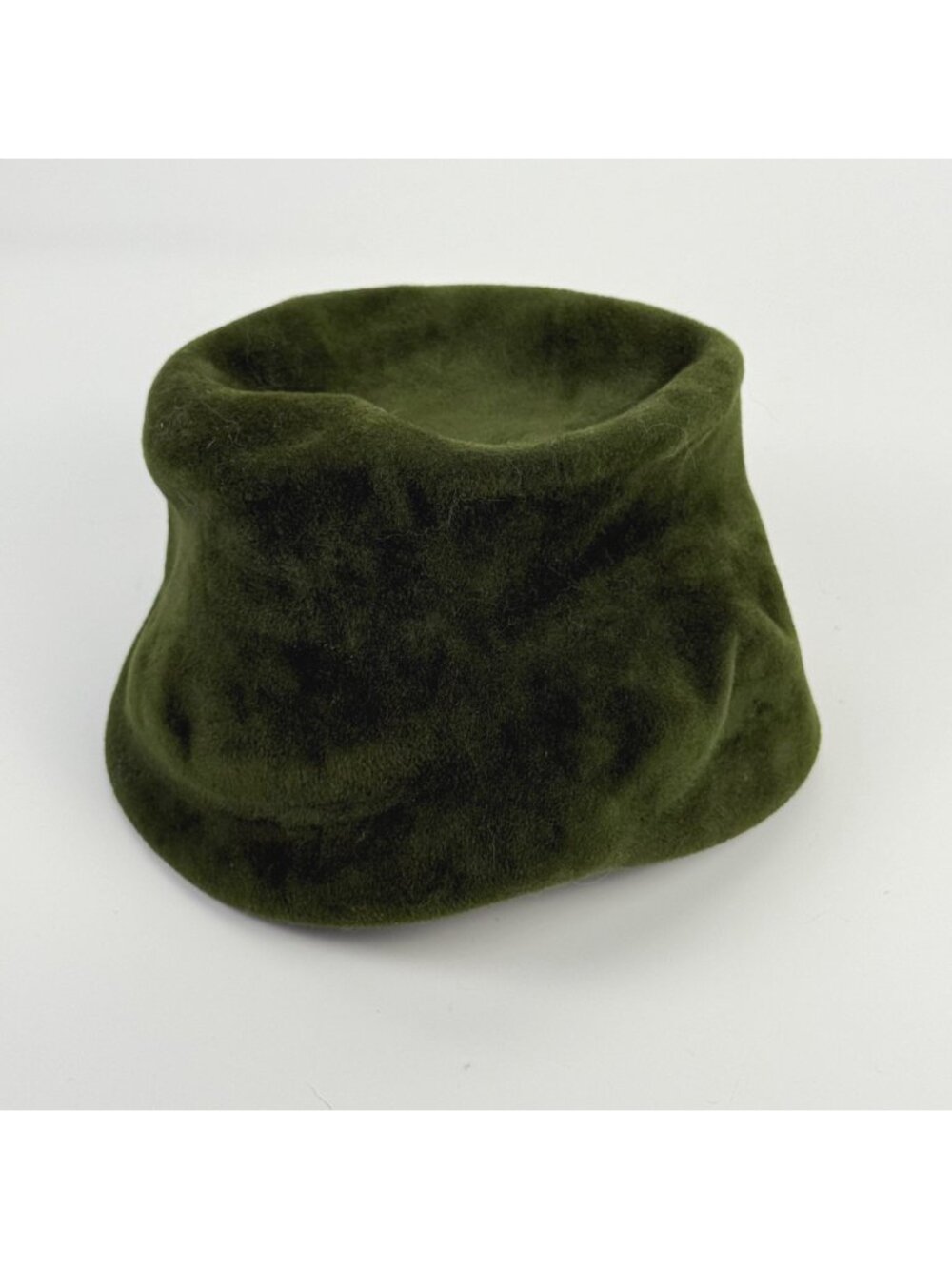Vintage Stix Baer & Fuller Women's Forest Green Plush Felt Bucket Hat
